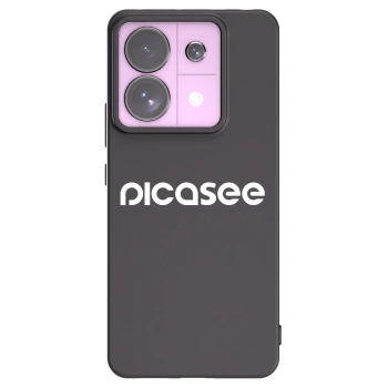 Picasee fekete szilikon tok az alábbi mobiltelefonokra Xiaomi Redmi Note 13 Pro 5G - Picasee - new logo - white
