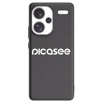 Picasee fekete szilikon tok az alábbi mobiltelefonokra Xiaomi Redmi Note 13 Pro+ 5G - Picasee - new logo - white