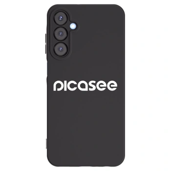 Picasee fekete szilikon tok az alábbi mobiltelefonokra Samsung Galaxy A25 A256B 5G - Picasee - new logo - white