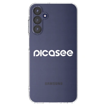 Picasee átlátszó szilikon tok az alábbi mobiltelefonokra Samsung Galaxy A15 A155F 4G - Picasee - new logo - white