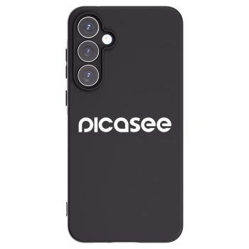 Picasee fekete szilikon tok az alábbi mobiltelefonokra Samsung Galaxy A55 5G A556B - Picasee - new logo - white