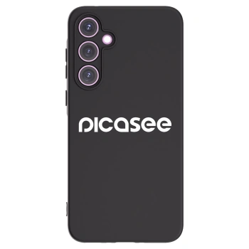 Picasee fekete szilikon tok az alábbi mobiltelefonokra Samsung Galaxy A35 5G A356B - Picasee - new logo - white