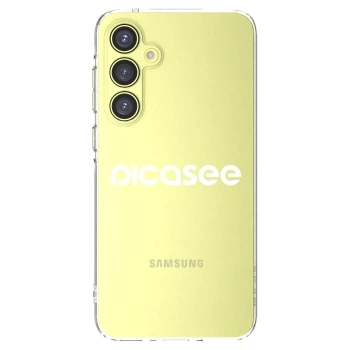 Picasee átlátszó szilikon tok az alábbi mobiltelefonokra Samsung Galaxy A35 5G A356B - Picasee - new logo - white