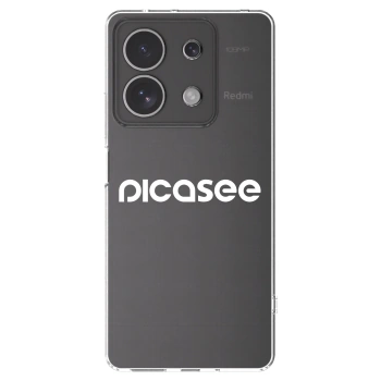 Picasee átlátszó szilikon tok az alábbi mobiltelefonokra Xiaomi Redmi Note 13 4G - Picasee - new logo - white