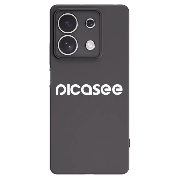 Picasee fekete szilikon tok az alábbi mobiltelefonokra Xiaomi Redmi Note 13 4G - Picasee - new logo - white