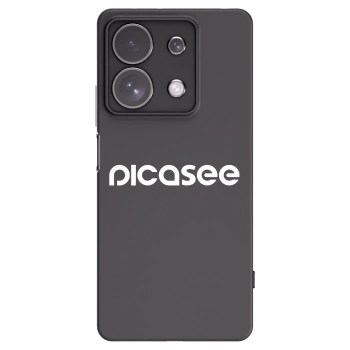 Picasee fekete szilikon tok az alábbi mobiltelefonokra Xiaomi Redmi Note 13 Pro 4G - Picasee - new logo - white