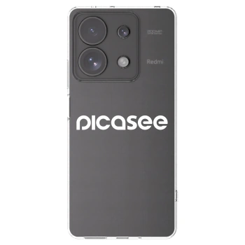 Picasee átlátszó szilikon tok az alábbi mobiltelefonokra Xiaomi Redmi Note 13 Pro 4G - Picasee - new logo - white