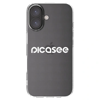 Picasee átlátszó szilikon tok az alábbi mobiltelefonokra Apple iPhone 16 - Picasee - new logo - white