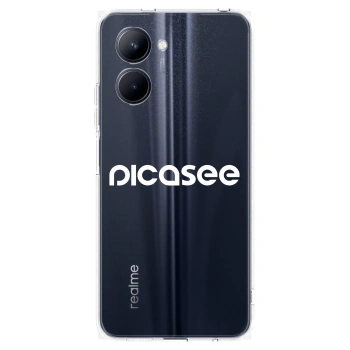 Picasee átlátszó szilikon tok az alábbi mobiltelefonokra Realme C33 (2023) - Picasee - new logo - white