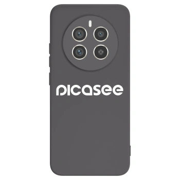 Picasee fekete szilikon tok az alábbi mobiltelefonokra Realme 12 Pro 5G - Picasee - new logo - white