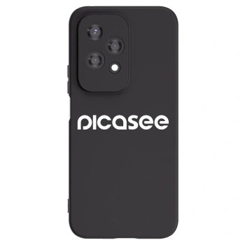 Picasee fekete szilikon tok az alábbi mobiltelefonokra Honor 200 Lite - Picasee - new logo - white