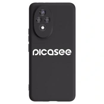 Picasee fekete szilikon tok az alábbi mobiltelefonokra Honor 200 5G - Picasee - new logo - white