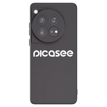 Picasee fekete szilikon tok az alábbi mobiltelefonokra OnePlus 12 5G - Picasee - new logo - white