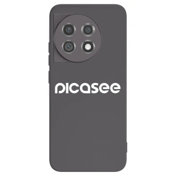 Picasee fekete szilikon tok az alábbi mobiltelefonokra OnePlus 11 5G - Picasee - new logo - white