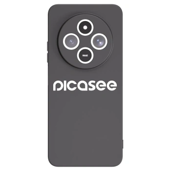 Picasee fekete szilikon tok az alábbi mobiltelefonokra Xiaomi Redmi 14C - Picasee - new logo - white