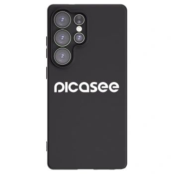 Picasee fekete szilikon tok az alábbi mobiltelefonokra Samsung Galaxy S25 Ultra 5G - Picasee - new logo - white