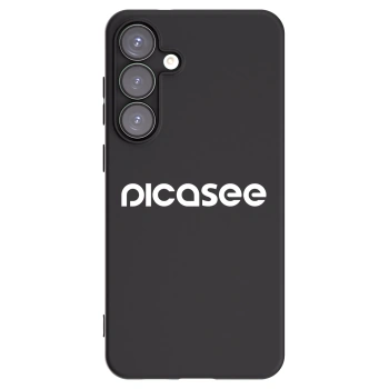 Picasee fekete szilikon tok az alábbi mobiltelefonokra Samsung Galaxy S25+ 5G - Picasee - new logo - white
