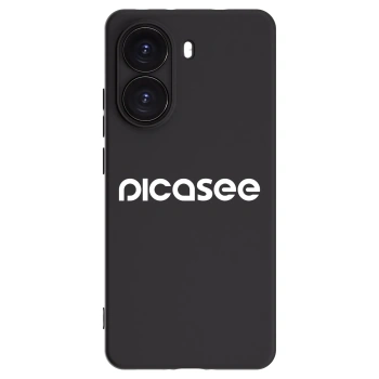 Picasee fekete szilikon tok az alábbi mobiltelefonokra Xiaomi Poco X7 Pro 5G - Picasee - new logo - white
