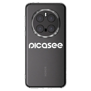 Picasee átlátszó szilikon tok az alábbi mobiltelefonokra Honor Magic7 Pro 5G - Picasee - new logo - white