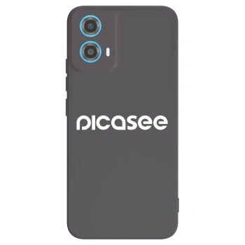 Picasee fekete szilikon tok az alábbi mobiltelefonokra Motorola Moto G34 5G - Picasee - new logo - white