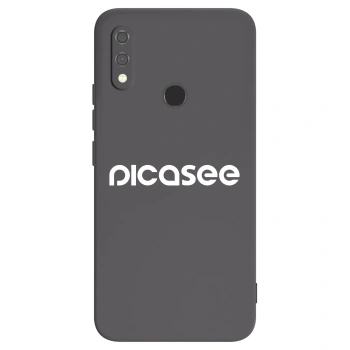 Picasee fekete szilikon tok az alábbi mobiltelefonokra Xiaomi Redmi Note 7 - Picasee - new logo - white