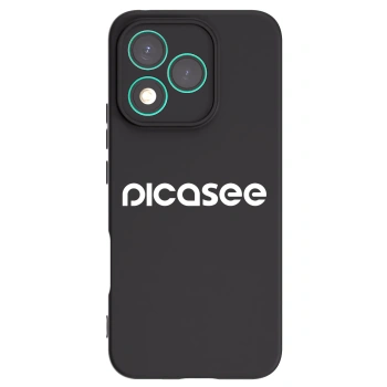 Picasee fekete szilikon tok az alábbi mobiltelefonokra Honor 400 Lite 5G - Picasee - new logo - white