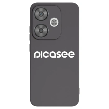 Picasee fekete szilikon tok az alábbi mobiltelefonokra Xiaomi Poco F6 - Picasee - new logo - white