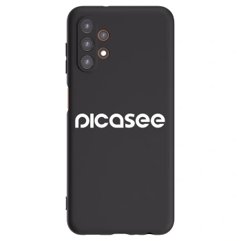 Picasee fekete szilikon tok az alábbi mobiltelefonokra Samsung Galaxy A13 5G - Picasee - new logo - white