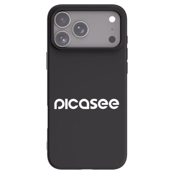 Picasee fekete szilikon tok az alábbi mobiltelefonokra Apple iPhone 17 Pro Max - Picasee - new logo - white