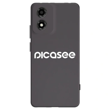 Picasee fekete szilikon tok az alábbi mobiltelefonokra Motorola Moto E14 - Picasee - new logo - white