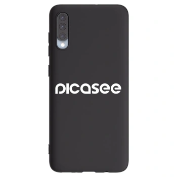 Picasee fekete szilikon tok az alábbi mobiltelefonokra Samsung Galaxy A70 A705F - Picasee - new logo - white