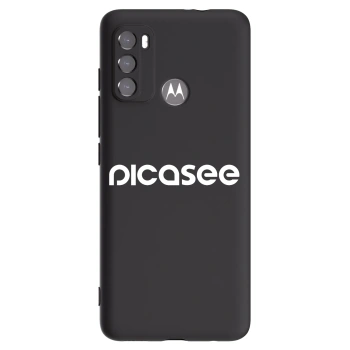 Picasee fekete szilikon tok az alábbi mobiltelefonokra Motorola Edge 60 5G - Picasee - new logo - white