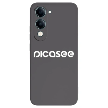 Picasee fekete szilikon tok az alábbi mobiltelefonokra Vivo Y29s 5G - Picasee - new logo - white