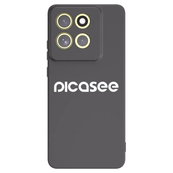 Picasee fekete szilikon tok az alábbi mobiltelefonokra Motorola Moto G86 Power 5G - Picasee - new logo - white