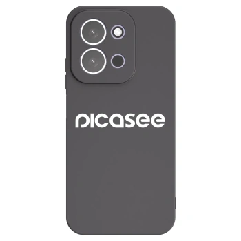 Picasee fekete szilikon tok az alábbi mobiltelefonokra Xiaomi Redmi 15C 5G - Picasee - new logo - white