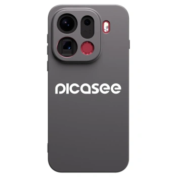 Picasee fekete szilikon tok az alábbi mobiltelefonokra OPPO Find X9 Pro - Picasee - new logo - white