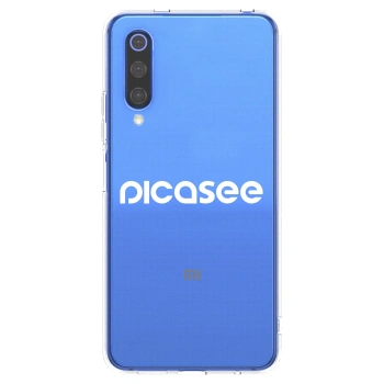Picasee átlátszó szilikon tok az alábbi mobiltelefonokra Xiaomi Mi 9 SE - Picasee - new logo - white