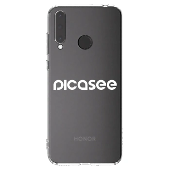 Picasee átlátszó szilikon tok az alábbi mobiltelefonokra Honor 20 Lite - Picasee - new logo - white