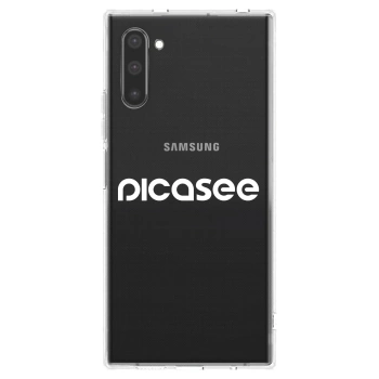 Picasee átlátszó szilikon tok az alábbi mobiltelefonokra Samsung Galaxy Note 10 N970F - Picasee - new logo - white