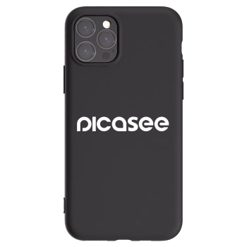 Picasee fekete szilikon tok az alábbi mobiltelefonokra Apple iPhone 11 Pro - Picasee - new logo - white