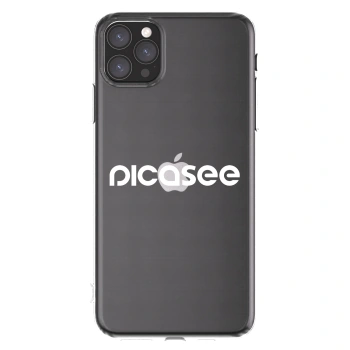Picasee átlátszó szilikon tok az alábbi mobiltelefonokra Apple iPhone 11 Pro Max - Picasee - new logo - white