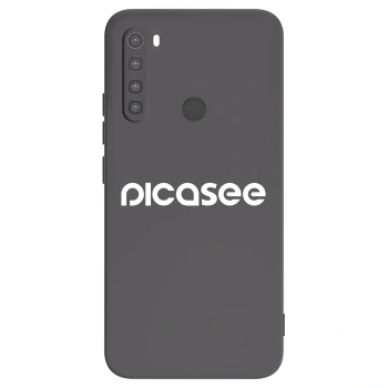 Picasee fekete szilikon tok az alábbi mobiltelefonokra Xiaomi Redmi Note 8 - Picasee - new logo - white