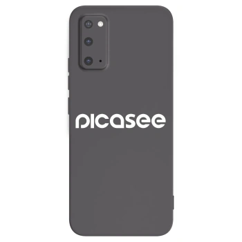 Picasee fekete szilikon tok az alábbi mobiltelefonokra Samsung Galaxy S20 G980F - Picasee - new logo - white