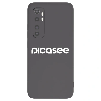 Picasee fekete szilikon tok az alábbi mobiltelefonokra Xiaomi Mi Note 10 Lite - Picasee - new logo - white