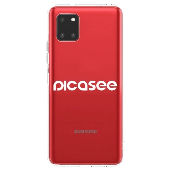 Picasee átlátszó szilikon tok az alábbi mobiltelefonokra Samsung Galaxy Note 10 Lite N770F - Picasee - new logo - white