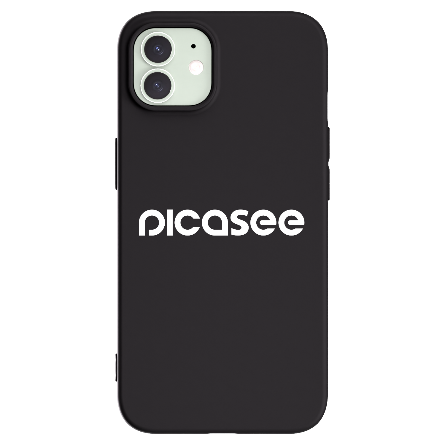 Picasee fekete szilikon tok az alábbi mobiltelefonokra Apple iPhone 12 Pro - Picasee - new logo - white