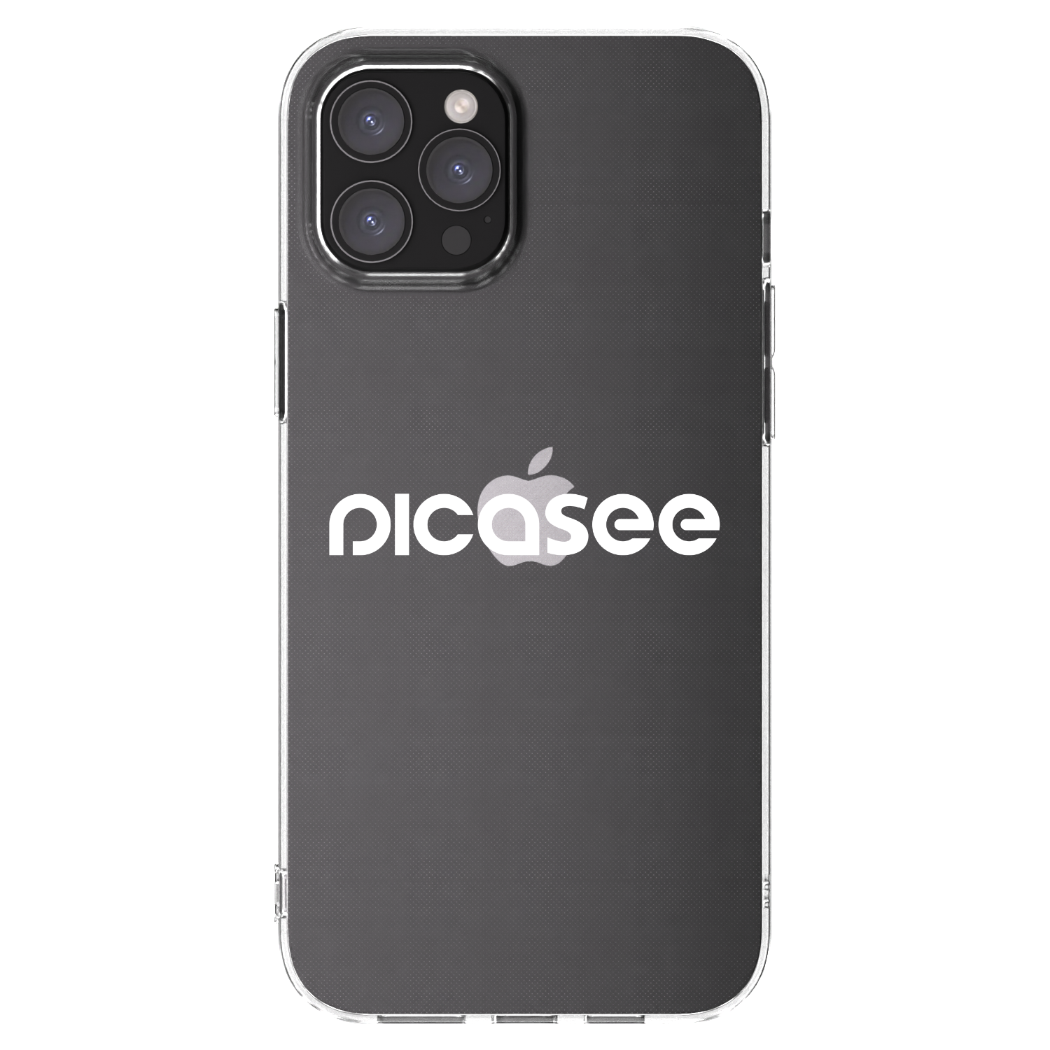 Picasee átlátszó szilikon tok az alábbi mobiltelefonokra Apple iPhone 12 Pro Max - Picasee - new logo - white