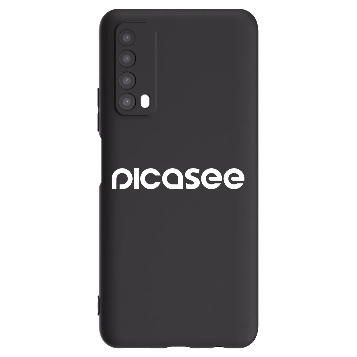 Picasee fekete szilikon tok az alábbi mobiltelefonokra Huawei P Smart 2021 - Picasee - new logo - white