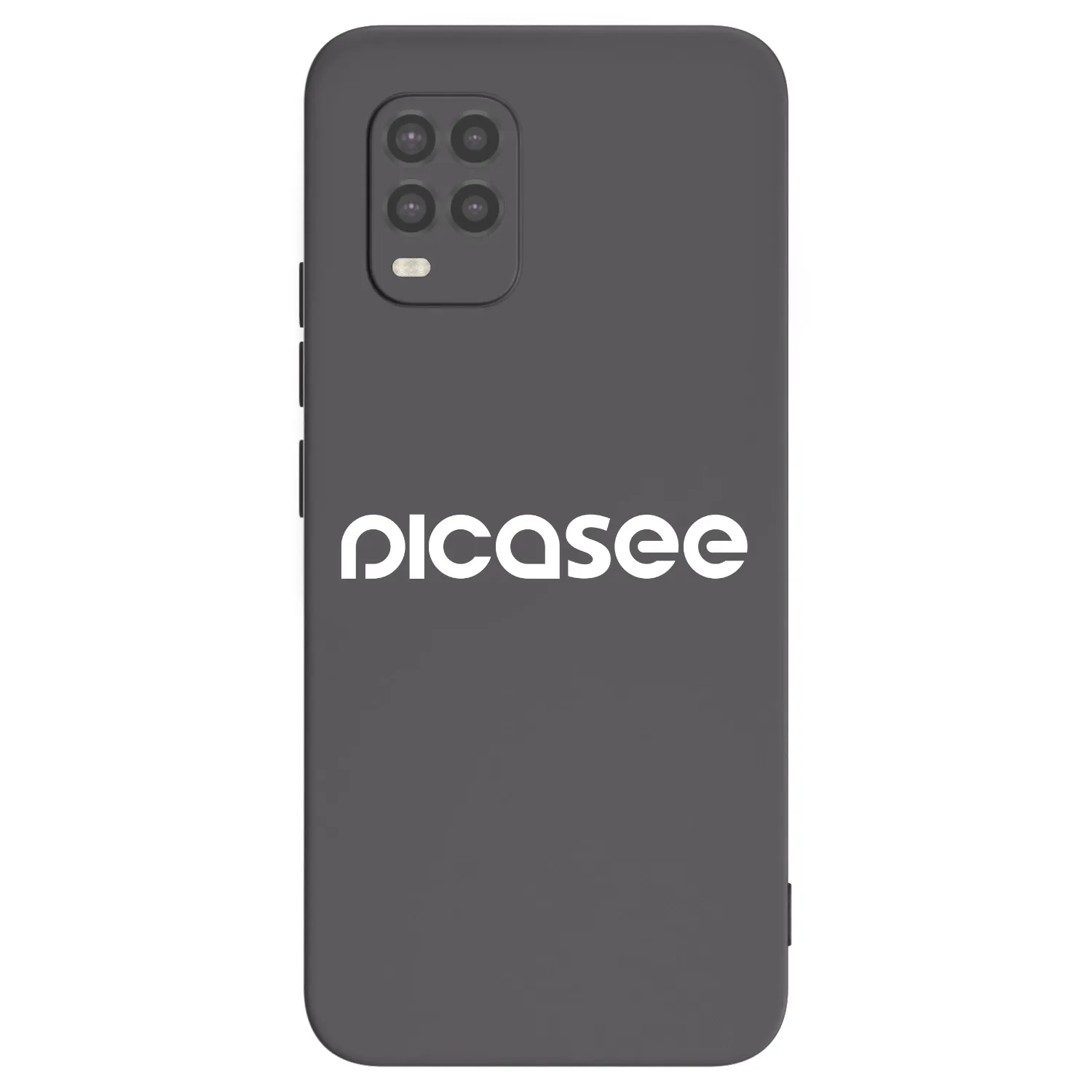Picasee fekete szilikon tok az alábbi mobiltelefonokra Xiaomi Mi 10 Lite - Picasee - new logo - white