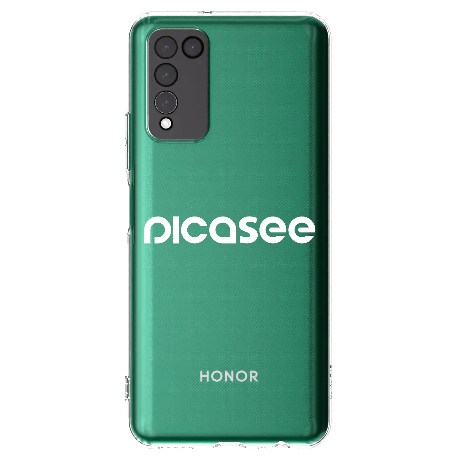 Picasee átlátszó szilikon tok az alábbi mobiltelefonokra Honor 10X Lite - Picasee - new logo - white